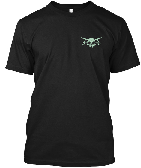 0/1 Black T-Shirt Front