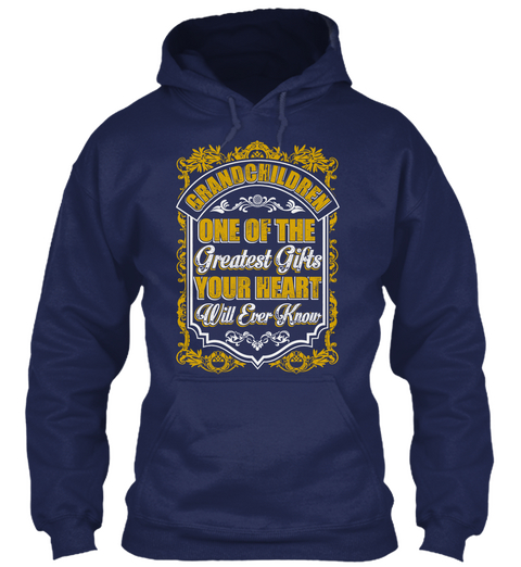 Grandma Shirt   Hearts Greatest Gift Navy T-Shirt Front