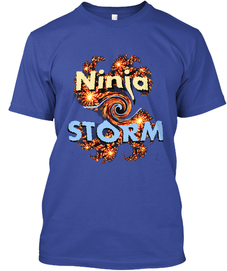 Ninja Storm Lifestyle 2017 Tshirt Deep Royal T-Shirt Front