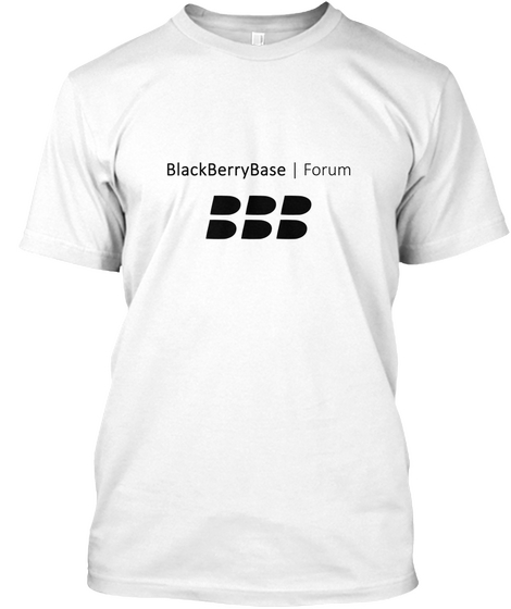 Blackberrybase Forum White T-Shirt Front