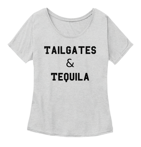 Tailgates & Tequila Athletic Heather Camiseta Front