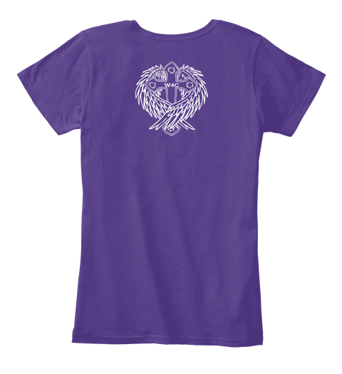 W4 C Purple Camiseta Back