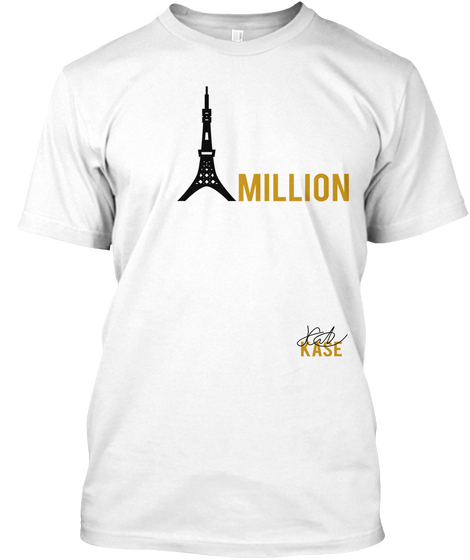 Million Kase White T-Shirt Front
