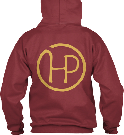 Hp Maroon T-Shirt Back