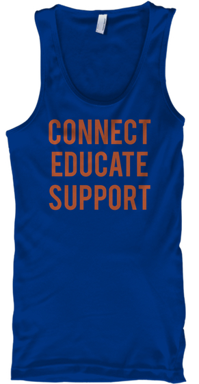 Connect
Educate
Support True Royal áo T-Shirt Front
