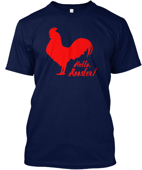 Chinese Rooster Year T Shirt Navy Maglietta Front