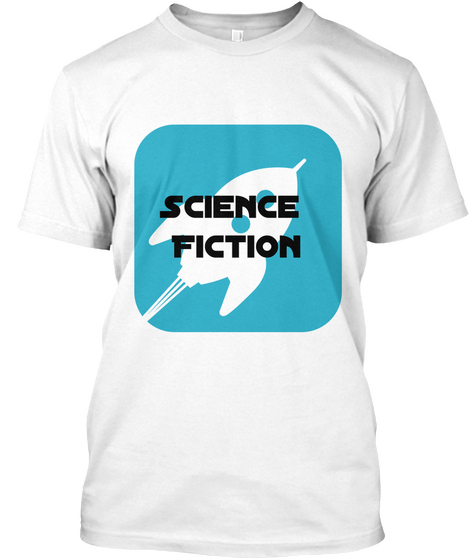 Science Fiction White Maglietta Front