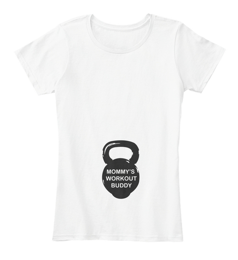 Maternity T Shirt White T-Shirt Front