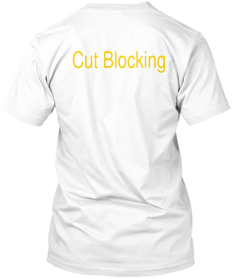 Cut Blocking White Kaos Back