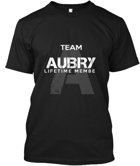 A Team Aubry Lifetime Member Black Camiseta Front