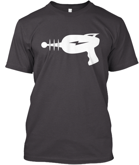 Raygun Heathered Charcoal  T-Shirt Front