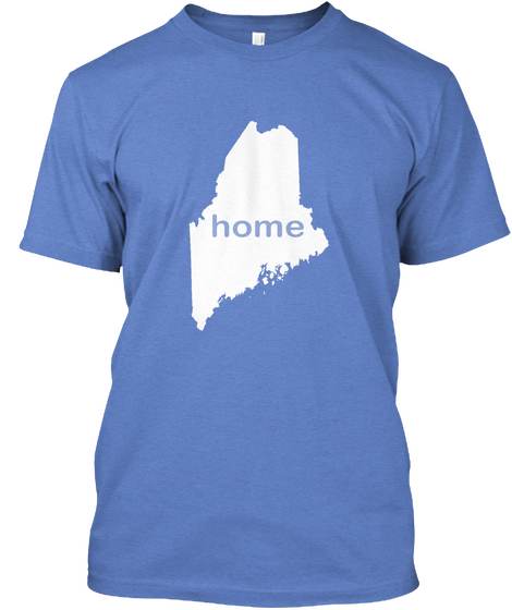 Home Heathered Royal  T-Shirt Front