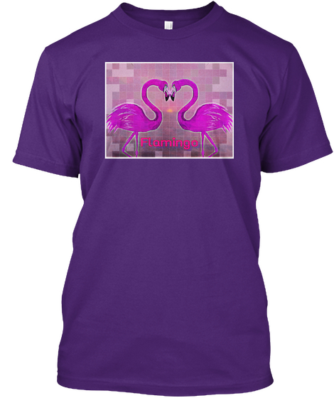 Flamingo Purple Camiseta Front