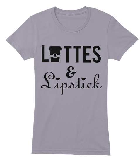 L  Ttes A & Lipstick  Slate Kaos Front