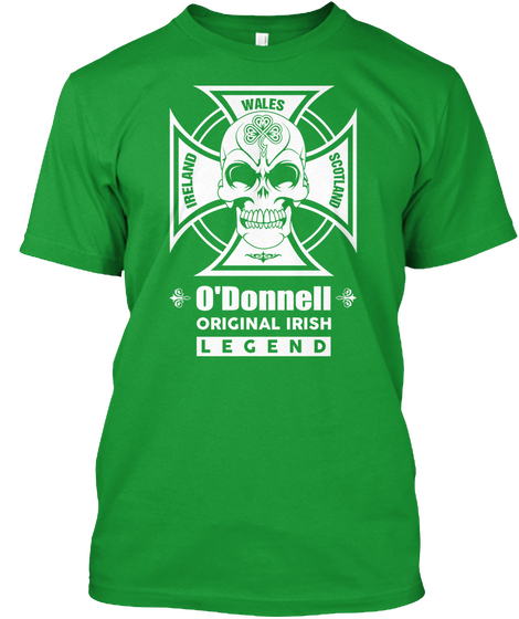 O'donnell   Irish Legend Kelly Green Maglietta Front