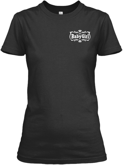 Baby Girl Black T-Shirt Front