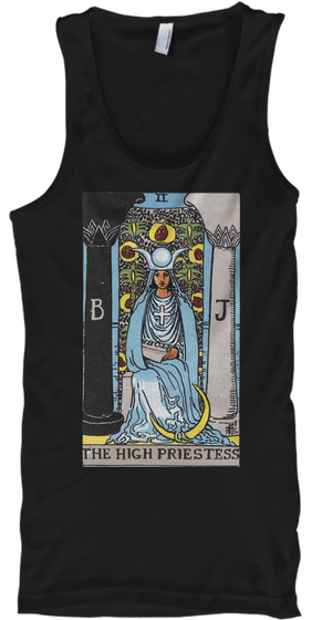 The High Priestess Black Camiseta Front