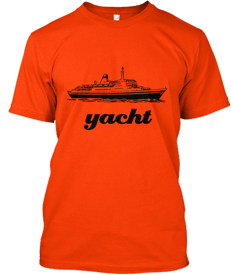 Yacht Orange áo T-Shirt Front