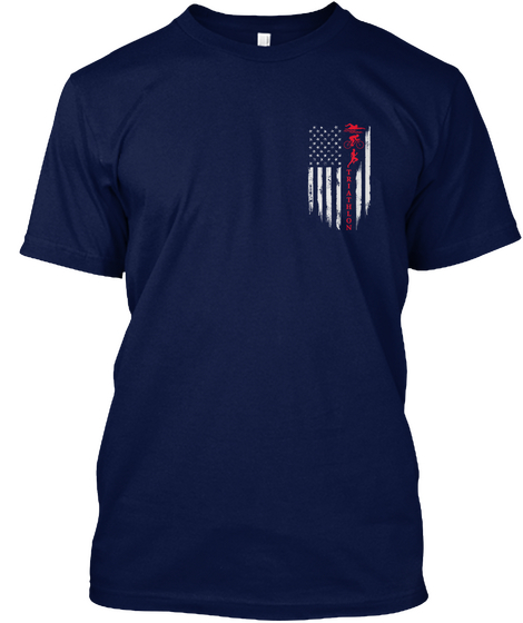 Triathlon Navy T-Shirt Front