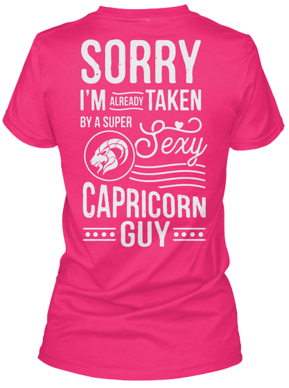 Taken By Sexy Capricorn Guy Shirt! Heliconia Camiseta Back