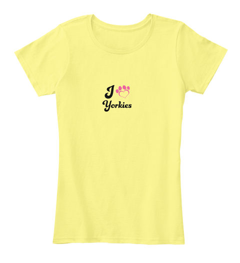 I Yorkies Lemon Yellow Camiseta Front