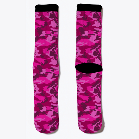 Pink Camo Socks Standard T-Shirt Front