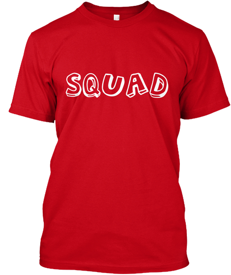 Squad Red T-Shirt Front