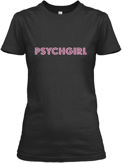Psychgirl Black T-Shirt Front