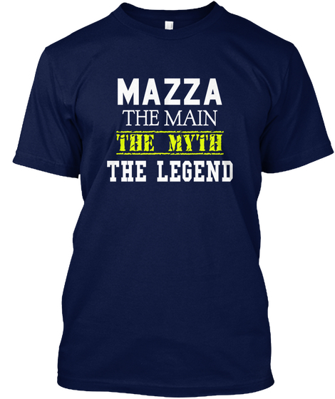 Mazza The Man The Myth The Legend Navy Camiseta Front