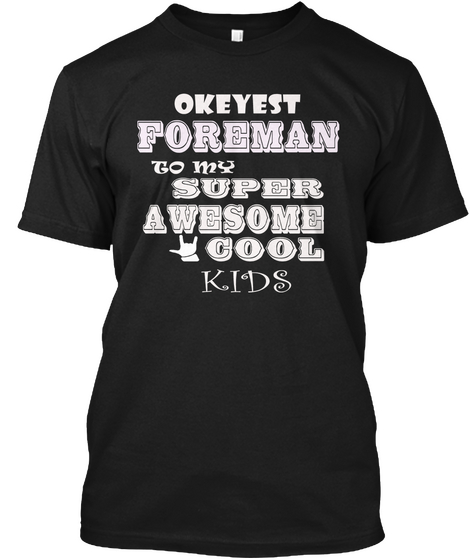 New Okeyest Foreman Black T-Shirt Front