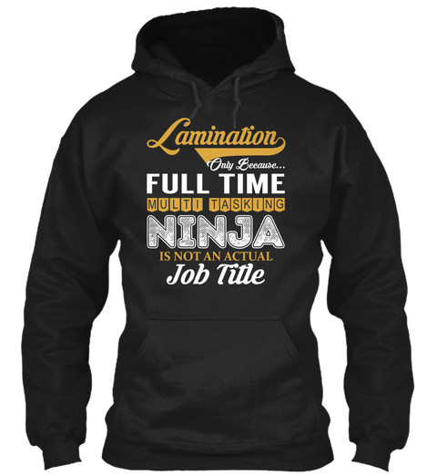 Lamination   Ninja Black T-Shirt Front