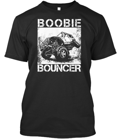 Boobie Bouncer Black Maglietta Front