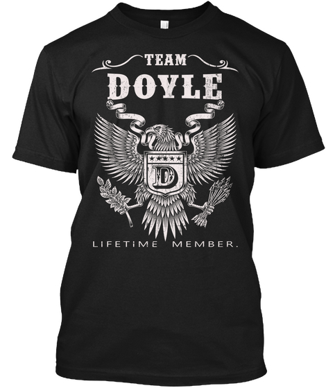 Team Doyle Do Lifetime Member Black áo T-Shirt Front