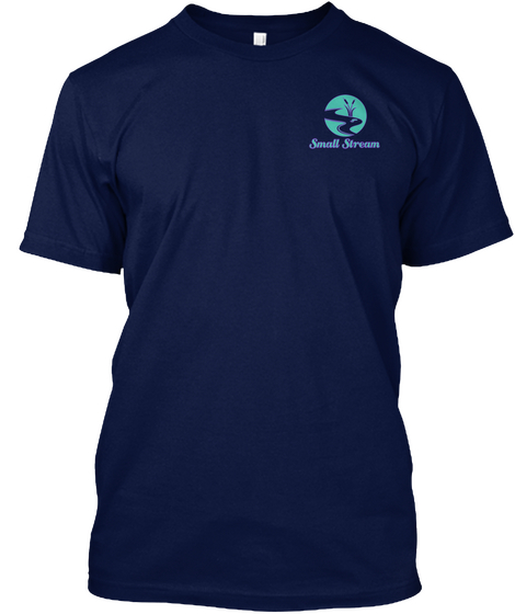 Small Stream Navy T-Shirt Front