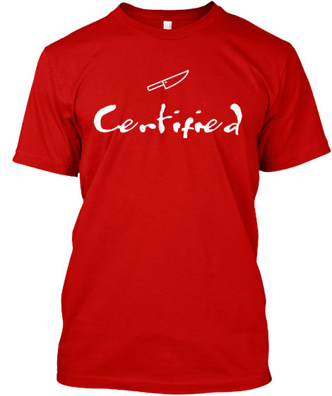 Centified Classic Red áo T-Shirt Front