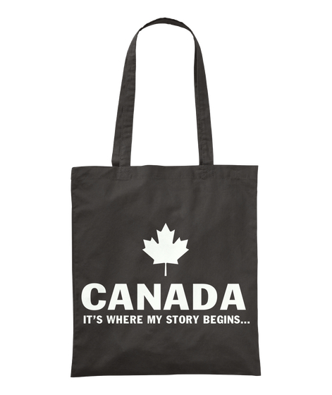 Canada It's Where My Story Begins Black T-Shirt Front