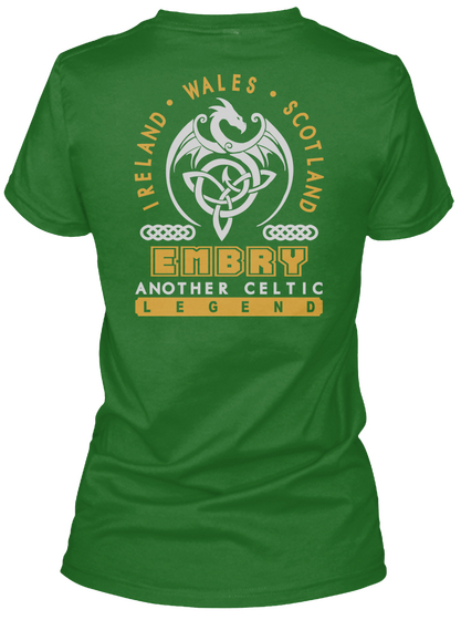 Embry Another Celtic Thing Shirts Irish Green T-Shirt Back