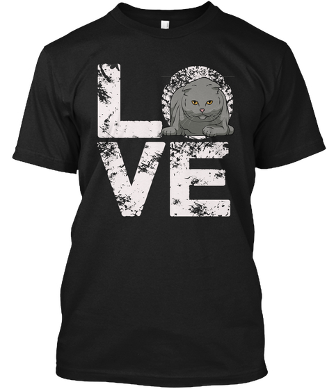 Love Black Camiseta Front