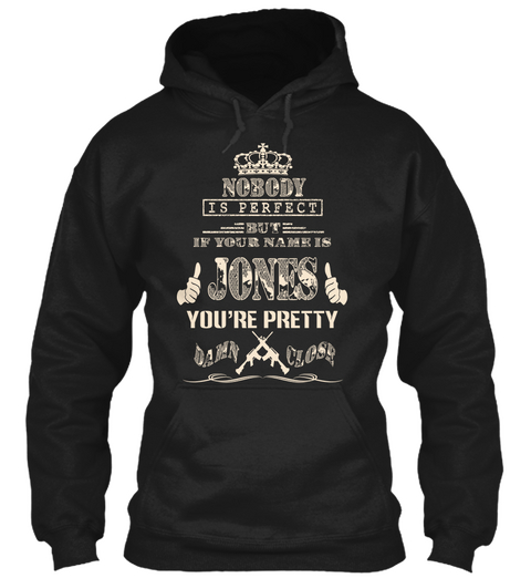 Jones Black T-Shirt Front