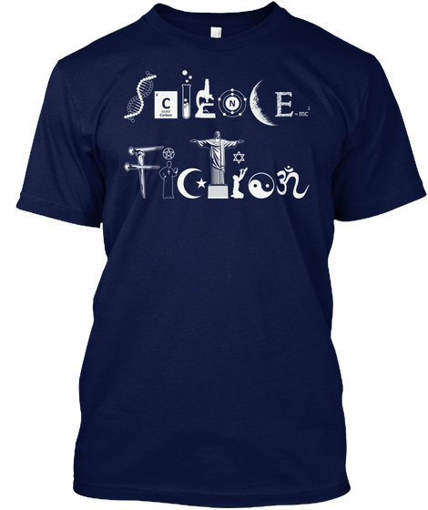 Science Fiction Navy Camiseta Front