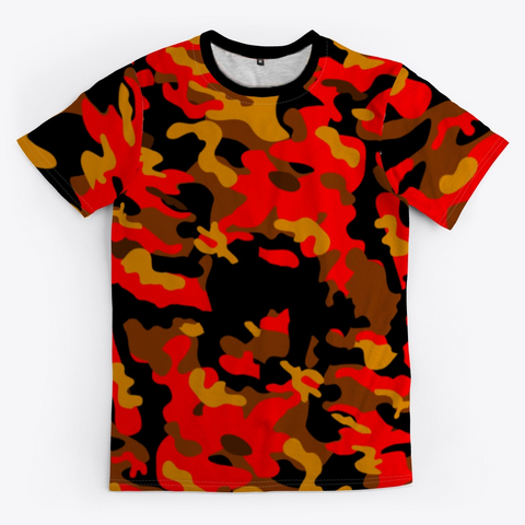 Camo Red Standard T-Shirt Front