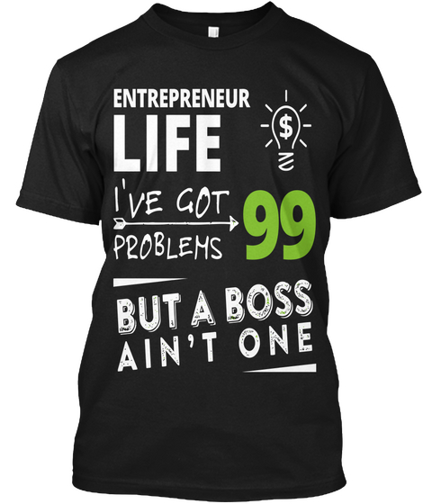 Entreprenur T Shirt Black Camiseta Front