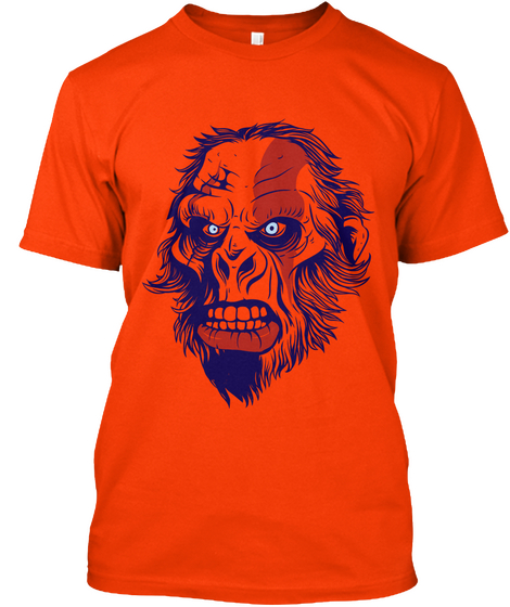 Gorilla Orange Camiseta Front