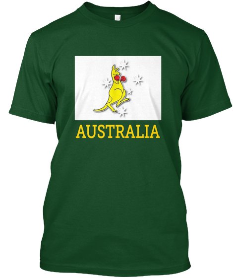 Australia Deep Forest T-Shirt Front