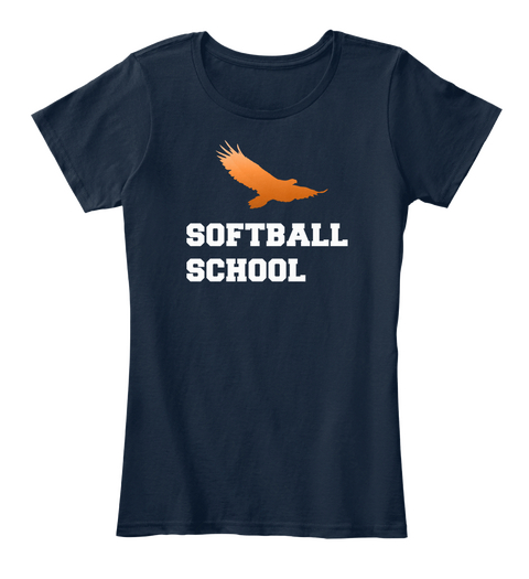 Softball School New Navy T-Shirt Front