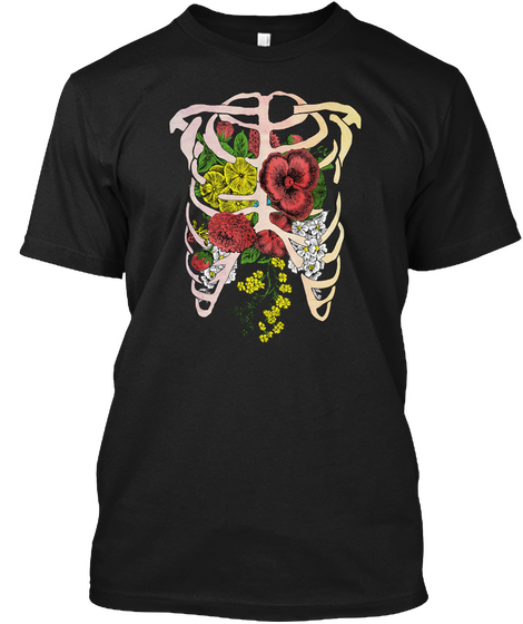 My Flower Lungs Black Camiseta Front