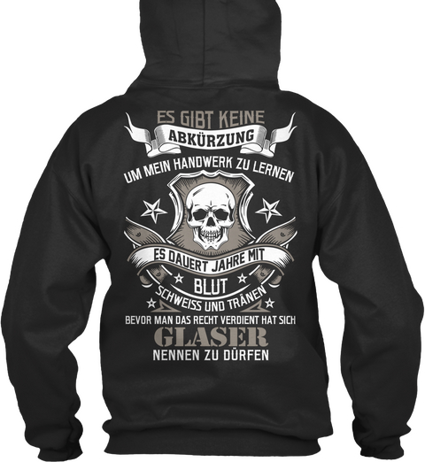 Glaser Jet Black T-Shirt Back