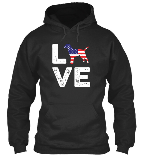 Love  Jet Black Camiseta Front