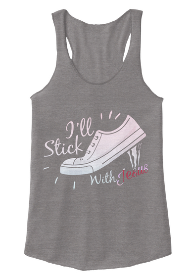 Stick With Jesus Eco Grey Kaos Front