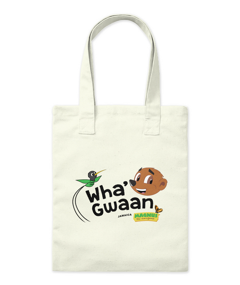 Wha' Gwaan Jamaica Maginess Natural T-Shirt Front